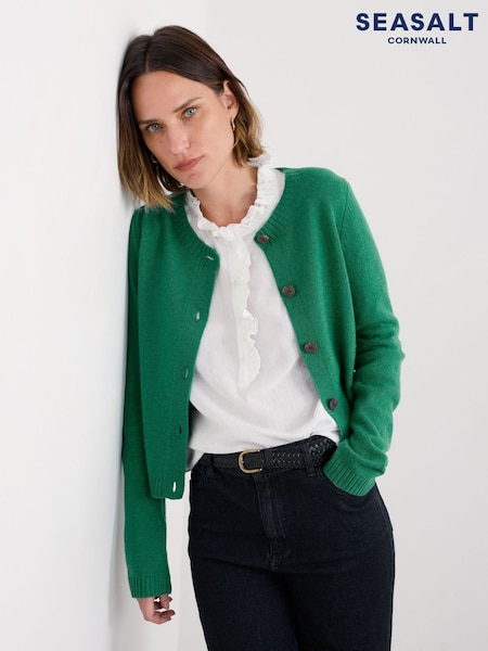 Seasalt Cornwall Green Tern Tide Cardigan (Y14657) | £70