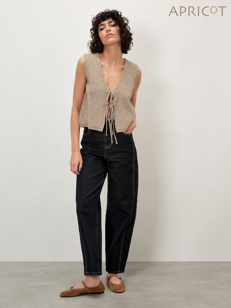 Apricot Blue Aiko Raw Barrel Jeans (Y14718) | £55