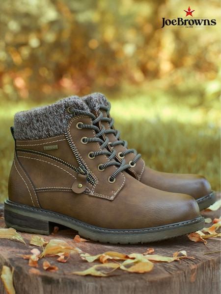Joe Browns Brown Autumn Hiking Style Ankle Boots (Y14803) | £72