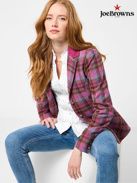 Joe Browns Pink Heritage Check Jacket (Y14812) | £95