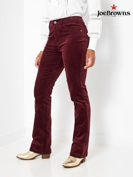 Joe Browns Red Bootcut Moleskin Trousers (Y14842) | £54