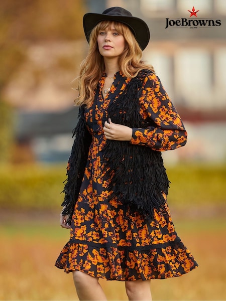 Joe Browns Black Lightweight Boho Ribbon Gilet (Y14886) | £60