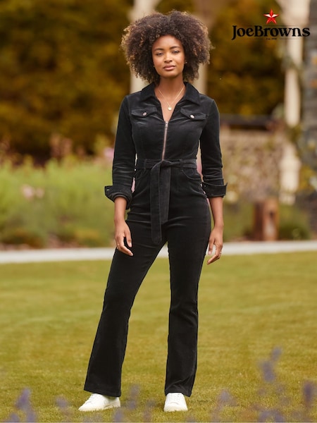 Joe Browns Black Stretch Fit Darcy Cord Jumpsuit (Y15108) | £75