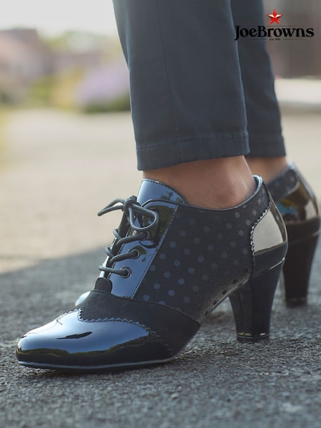 Joe Browns Black Polka Dot Detail Lace Up Shoes (Y15124) | £60