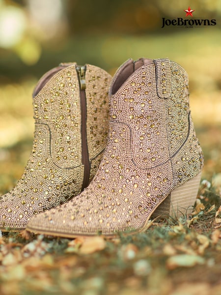 Joe Browns Gold Western Slip On Boots (Y15150) | £100
