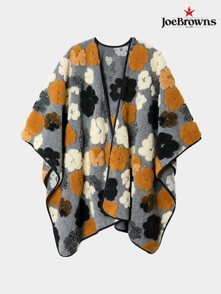Joe Browns Grey Seasonal Textured Floral Wrap Coverup (Y15173) | £55