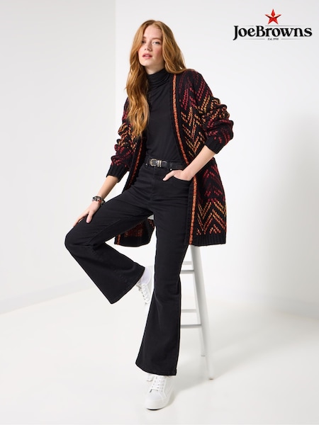 Joe Browns Black Winter Edge to Edge Cardigan (Y15178) | £60