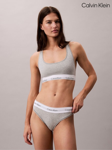 Light Grey Thong Icon Cotton Modal (Y15447) | £20