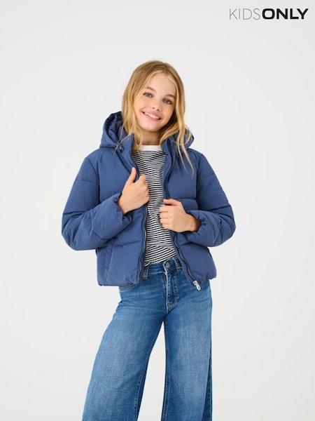 ONLY KIDS Blue Puffer Coat (Y16813) | £45