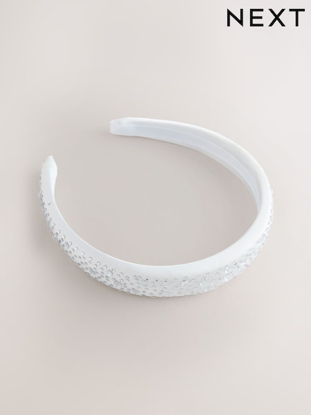 Ivory White Sparkle Aliceband (Y16965) | £7.50