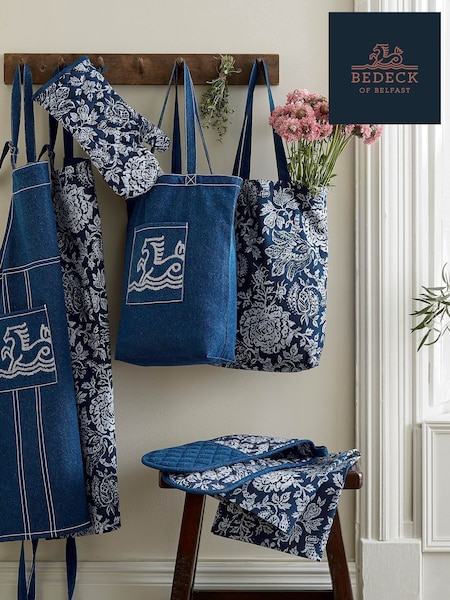 Bedeck of Belfast Midnight Navy Morsan 100% Cotton Tote Bag (Y16992) | £18