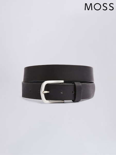 MOSS Casual Black Leather Belt (Y16998) | £35