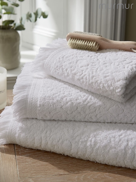 Murmur White Lotta Sculpted Towel (Y17610) | £18 - £45