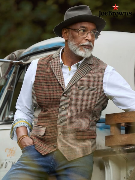 Joe Browns Brown Contrast Lined Waistcoat (Y17612) | £64