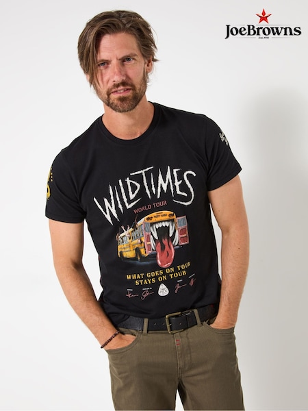Joe Browns Black Tour Bus Retro T-Shirt (Y17644) | £29