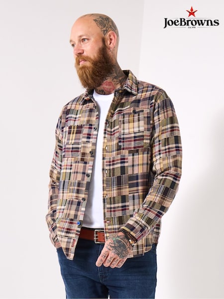 Joe Browns Purple Check Long Sleeve Shirt (Y17645) | £54