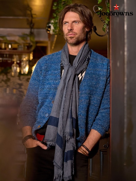Joe Browns Blue V-Neck Knit Cardigan (Y17647) | £54
