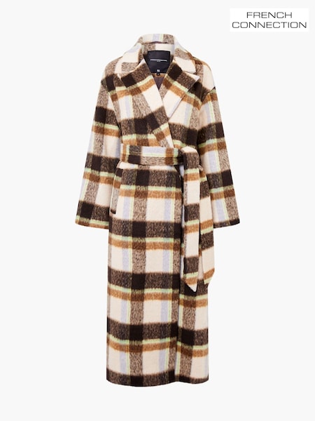 French Connection Brown Remi Belted Coat (Y17668) | £210