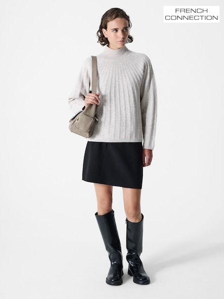 French Connection Natural Kezia Grown On Knit Jumper (Y17670) | £75