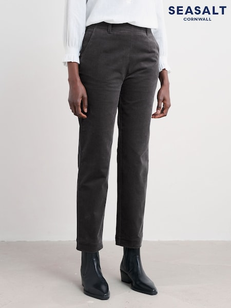 Seasalt Cornwall Grey Crackington Tapered Trousers (Y18091) | £70