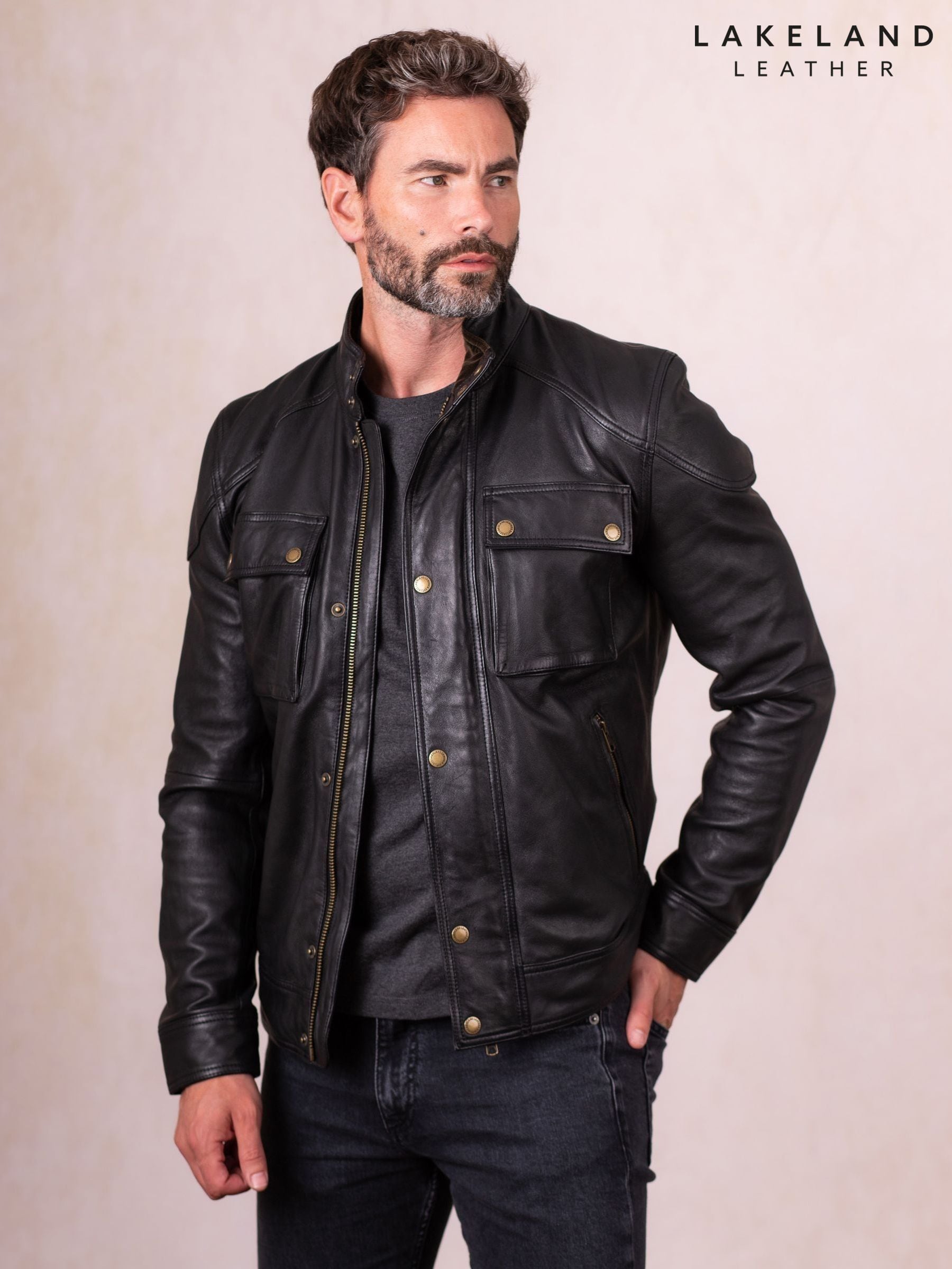 Buy Men's Leather Short Coatsandjackets Online | Next UK