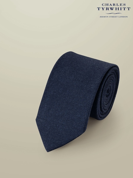 Charles Tyrwhitt Blue Wool Tie (Y18498) | £50