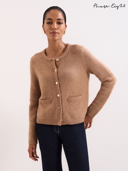 Phase Eight Brown Jade Cardigan (Y18634) | £89