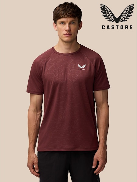 Castore Plum Purple Adapt Printed T-Shirt (Y18653) | £32