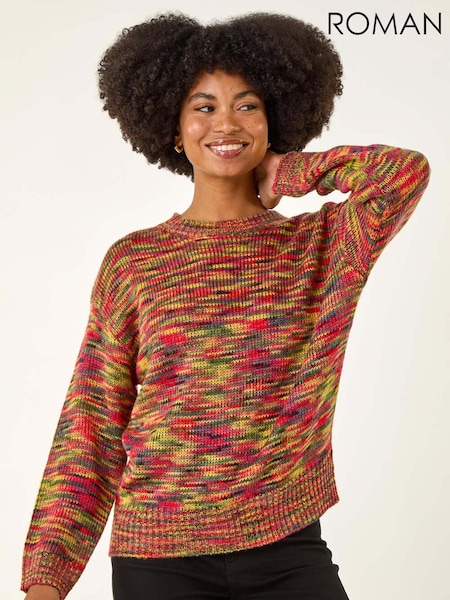 Roman Green Space Dye Knitted Jumper (Y18708) | £42