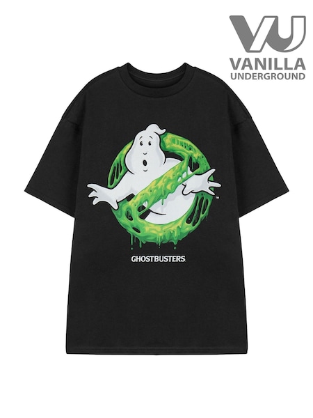 Vanilla Underground Black Ghostbusters Short Sleeved T-Shirt (Y18810) | £21