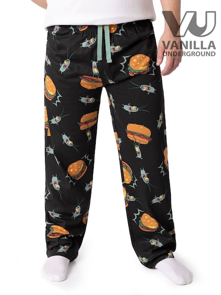 Vanilla Underground Black SpongeBob SquarePants Plankton Lounge Joggers (Y18832) | £20