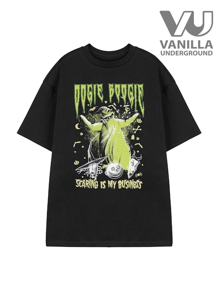 Vanilla Underground Black The Nightmare Before Christmas Short Sleeved T-Shirt (Y18835) | £21