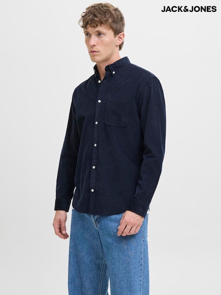 JACK & JONES Blue Cord Shirt (Y18853) | £35