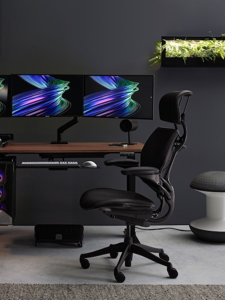 Humanscale Black Freedom Headrest - Office Chair (Y18921) | £1,190