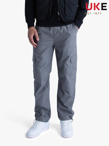 Luke 1977 Ibiza Rogers Grey Cargo Trousers (Y18989) | £49