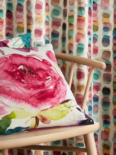 Bluebellgray Fuchsia Pink Rose Cushion (Y19117) | £35