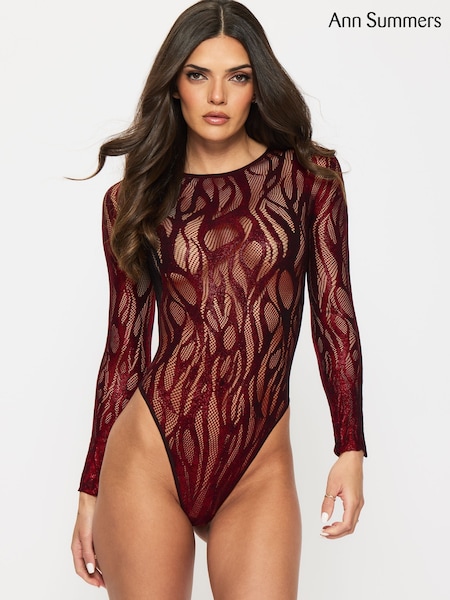 Ann Summers Black Black/Red Blazing Spirit Body (Y19271) | £24