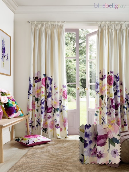 Bluebellgray Fuchsia Pink Taransay Pencil Pleat Curtains (Y19377) | £90 - £165