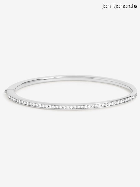 Jon Richard Silver Plated and Pave Bangle (Y19541) | £25