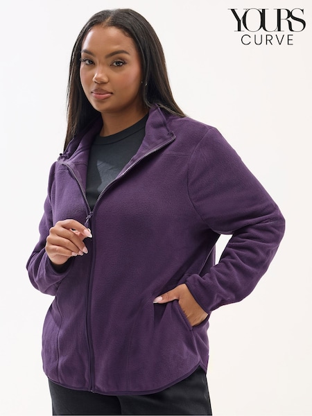 Yours Curve Purple Active Fleece (Y19569) | £24