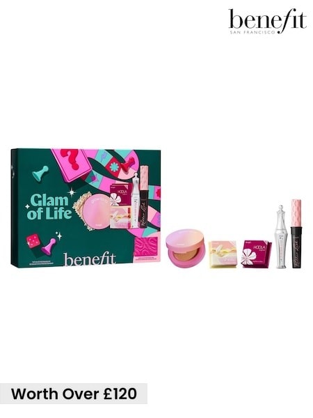 Benefit Glam of Life Mascara, Brow and Cheek 5piece Makeup Gift Set (Worth Over £120), with Limited Edition Beauty Bag (Y19950) | £61.50