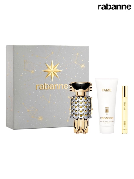 Rabanne Fame Eau de Parfum 80ml Perfumed Body Lotion 100ml & Fame Eau de Parfum 10ml Gift Set (Y19951) | £128