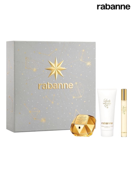 Rabanne Lady Million Eau de Parfum 50ml Sensual Body Lotion 100ml & Eau de Parfum 10ml Gift Set (Y20038) | £89