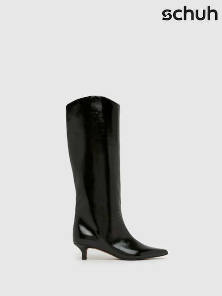 Schuh Black Dorothy Kitten Heeled Shoes (Y20138) | £65