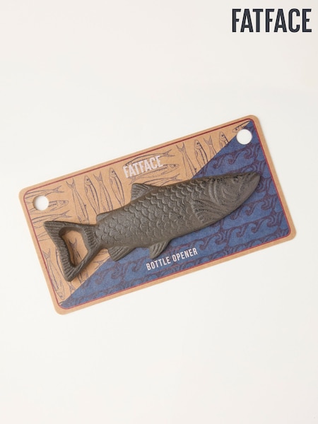 FatFace Charcoal Grey Fish Cast Iron Bottle Opener (Y20156) | £9