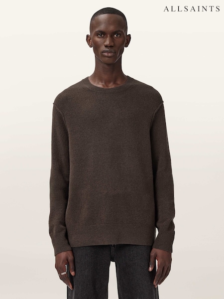 AllSaints Brown Statten Crew Jumper (Y20187) | £109