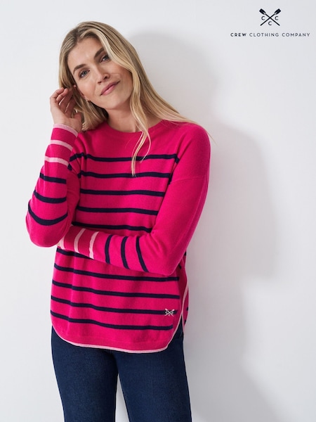 Crew Clothing Pink Harmony Rosie Jumper (Y20334) | £69