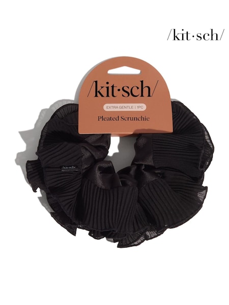 Kitsch Pleated Scrunchie Halloween Black (Y20451) | £8