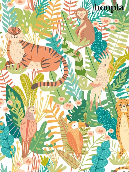 Hoopla Walls Apple Riot Animal Kingdom A4 Wallpaper Sample (Y20456) | £1