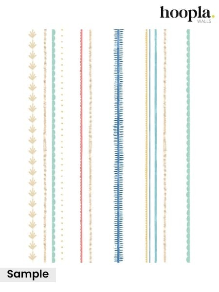 Royal Mix Stripey A4 Wallpaper Sample (Y20474) | £1